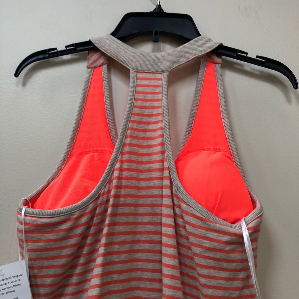 Athleta Striped Racerback Ruched Dress - Picture 5 of 6